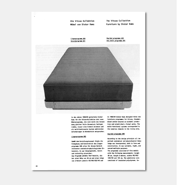 Jens Plewa: Die Vitsoe Kollektion. Möbel von Dieter Rams. Liegenprogramm 680. Sesselprogramm 681